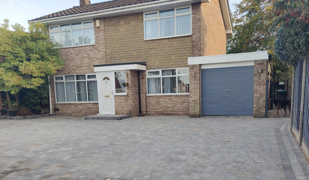 block paving driveway completed in mansfield, nottinghamshire